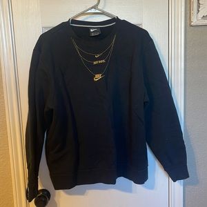 Nike crew neck with embroidered chain